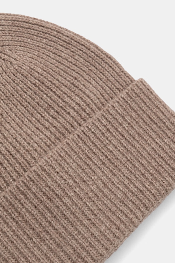 Akcesoria Medicine Czapka beanie męska z wełny merino RW26-CDM701 beżowy