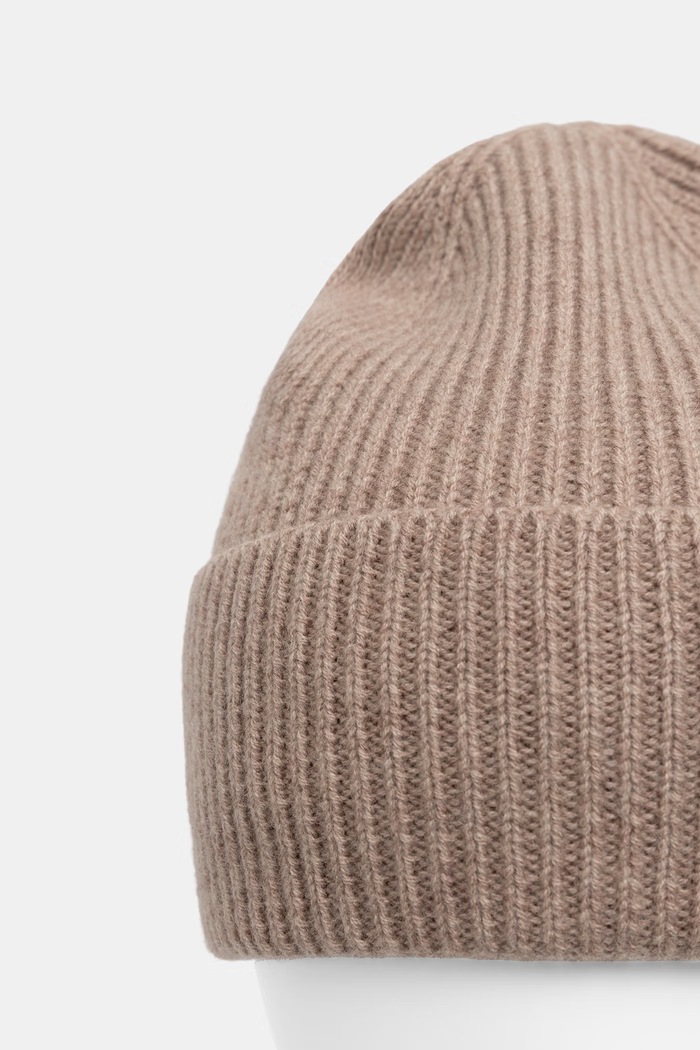 Czapka beanie męska z wełny merino Medicine RW26-CDM701 beżowy
