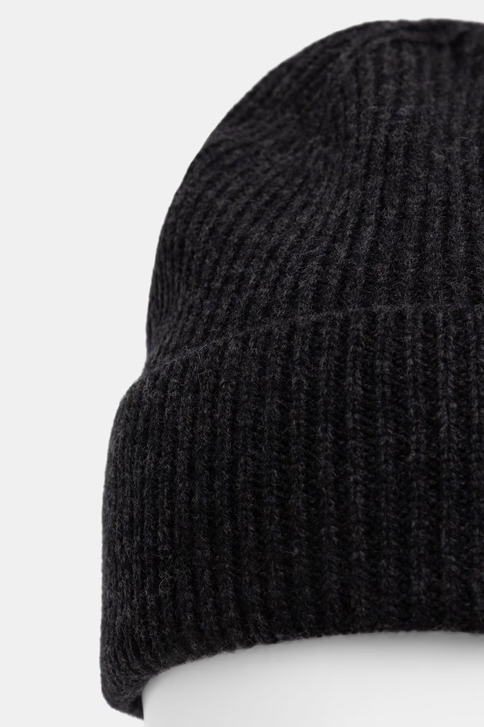 Czapka beanie męska z wełny merino Medicine RW26-CDM701 szary