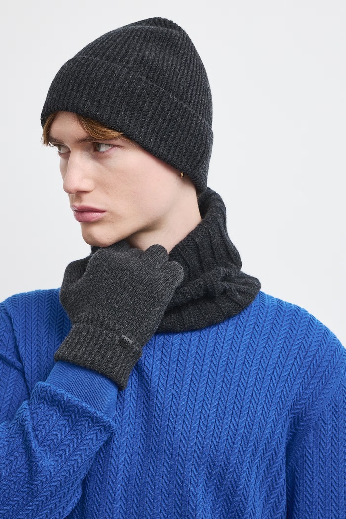 Beanie pentru bărbați din lână merino RW26-CDM701