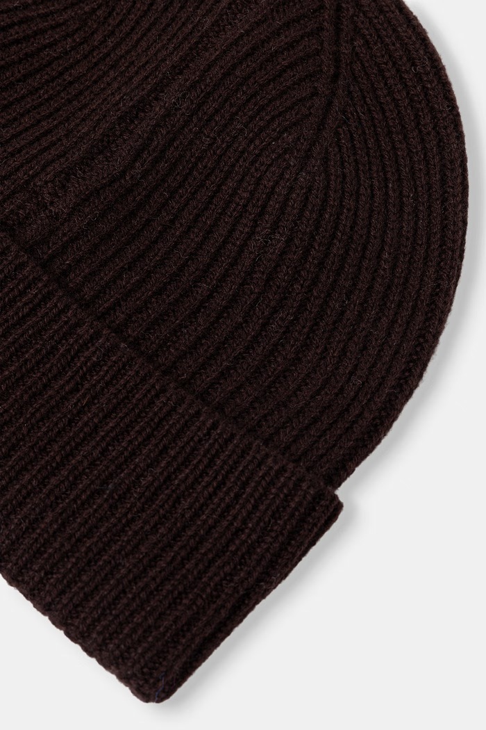 Akcesoria Medicine Czapka beanie męska z wełny merino RW26-CDM701 brązowy