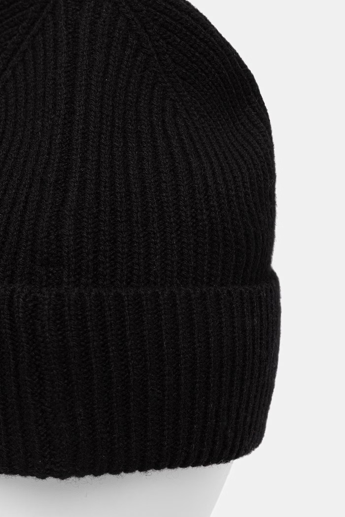 Czapka beanie męska z wełny merino Medicine RW26-CDM701 czarny
