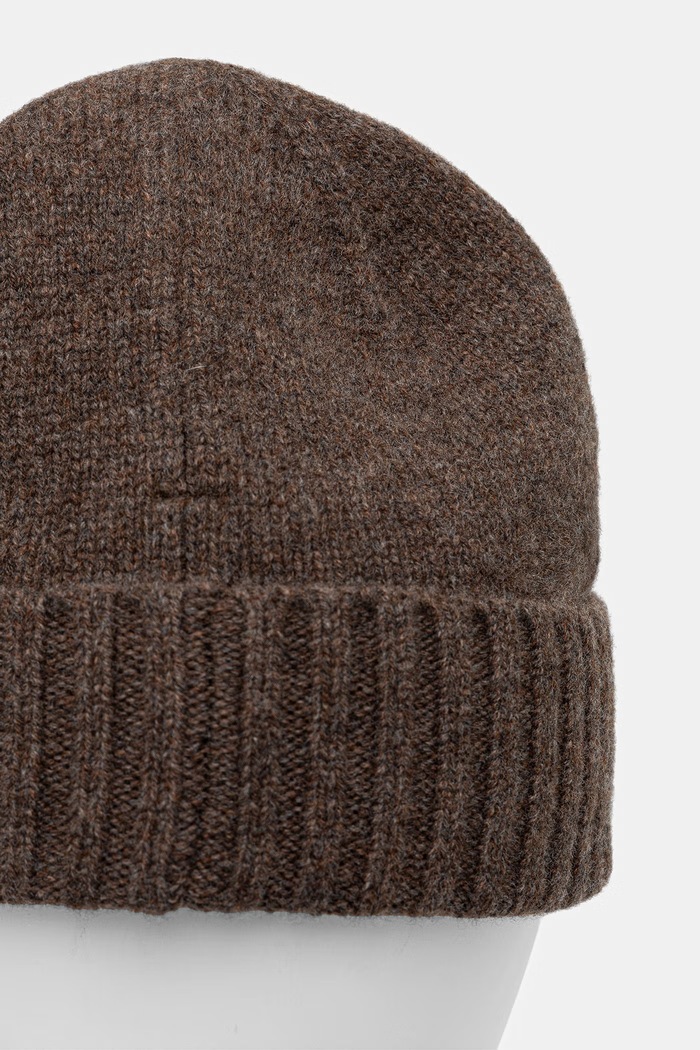 Czapka męska z wełny merino Medicine RW26-CDM704 brązowy
