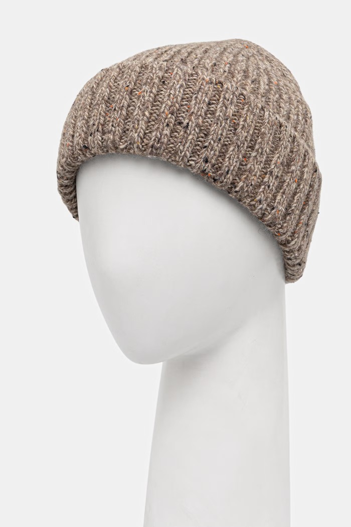 Akcesoria Medicine Czapka beanie męska z wełną RW26-CDM706 beżowy