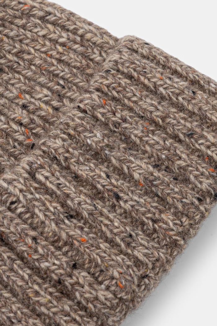Czapka beanie męska z wełną Medicine RW26-CDM706 beżowy