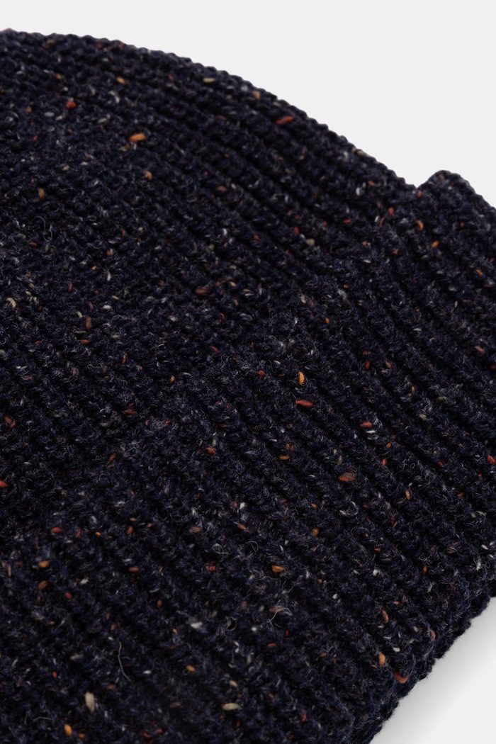 Czapka beanie męska z dodatkiem wełny Medicine RW26-CDM707 granatowy