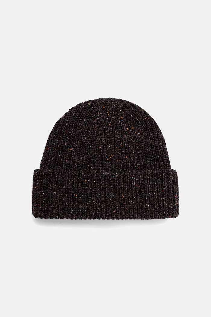 Medicine Czapka beanie męska z dodatkiem wełny brązowy RW26-CDM707