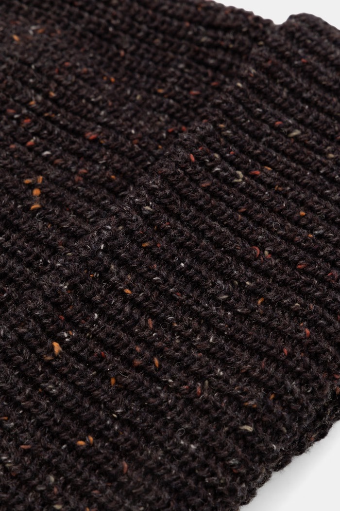 Akcesoria Medicine Czapka beanie męska z dodatkiem wełny RW26-CDM707 brązowy