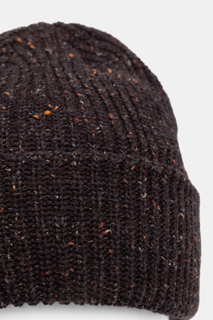 Czapka beanie męska z dodatkiem wełny Medicine RW26-CDM707 brązowy
