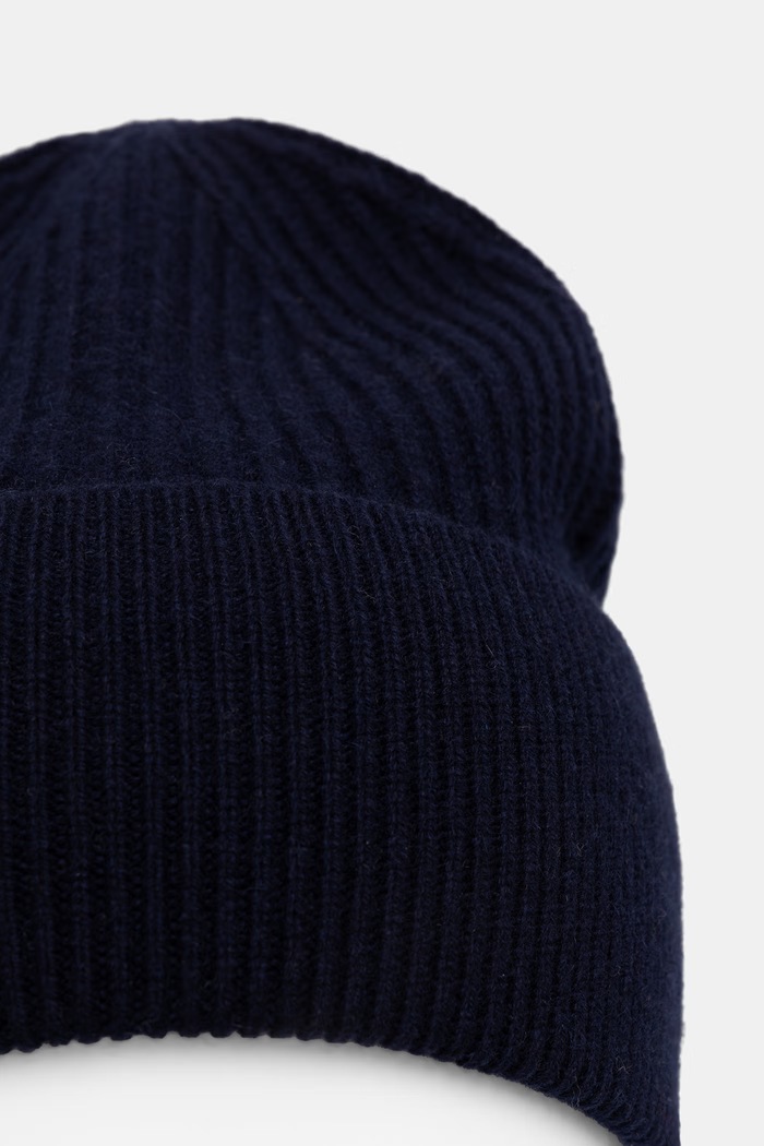 Czapka beanie męska z wełną Medicine RW26-CDM708 granatowy