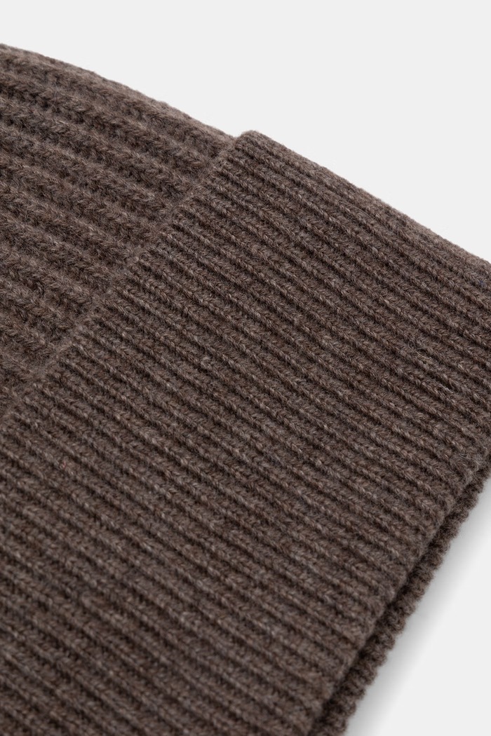 Akcesoria Medicine Czapka beanie męska z wełną RW26-CDM708 beżowy