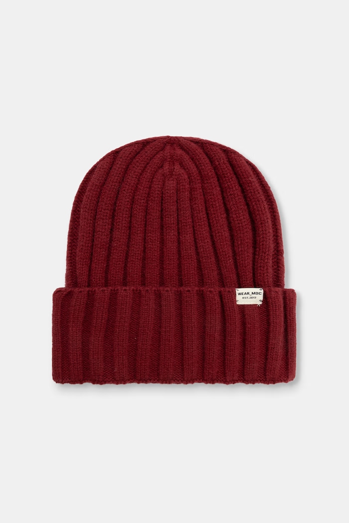 Medicine Czapka beanie męska z dodatkiem wełny RW26-CDM905 bordowy RW26