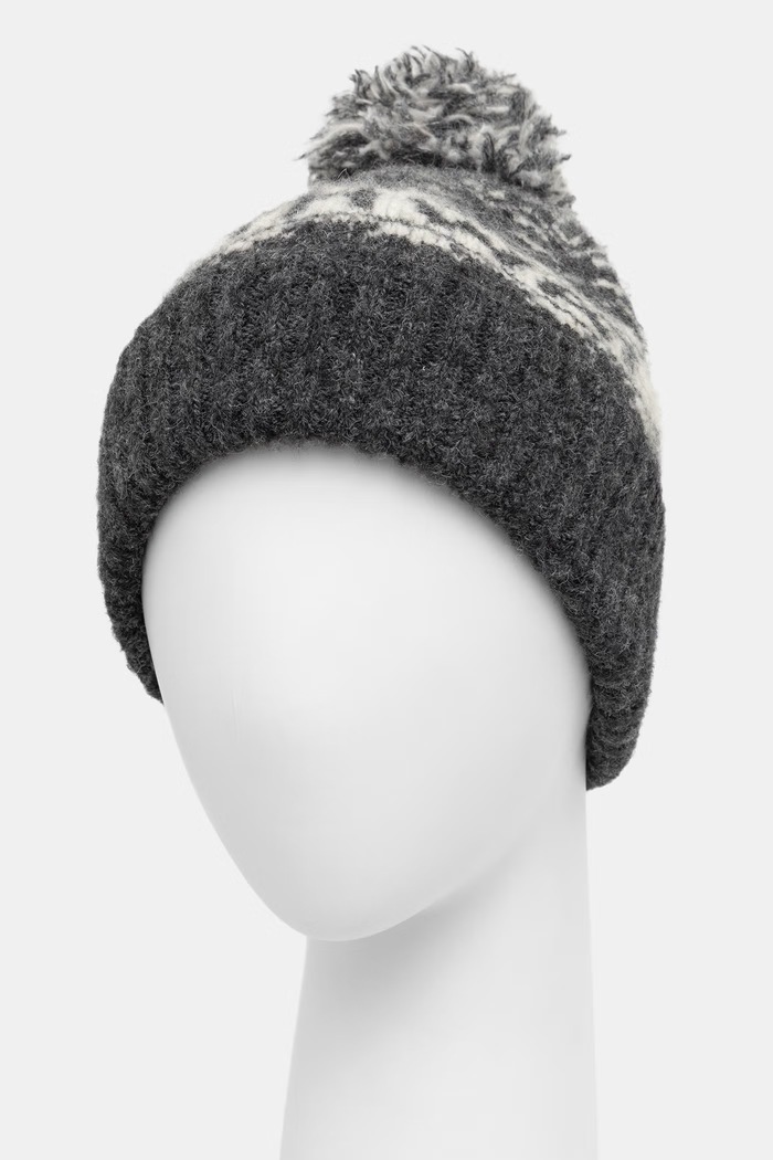 Akcesoria Medicine Czapka beanie męska z dodatkiem wełny RW26-CDM905 brązowy