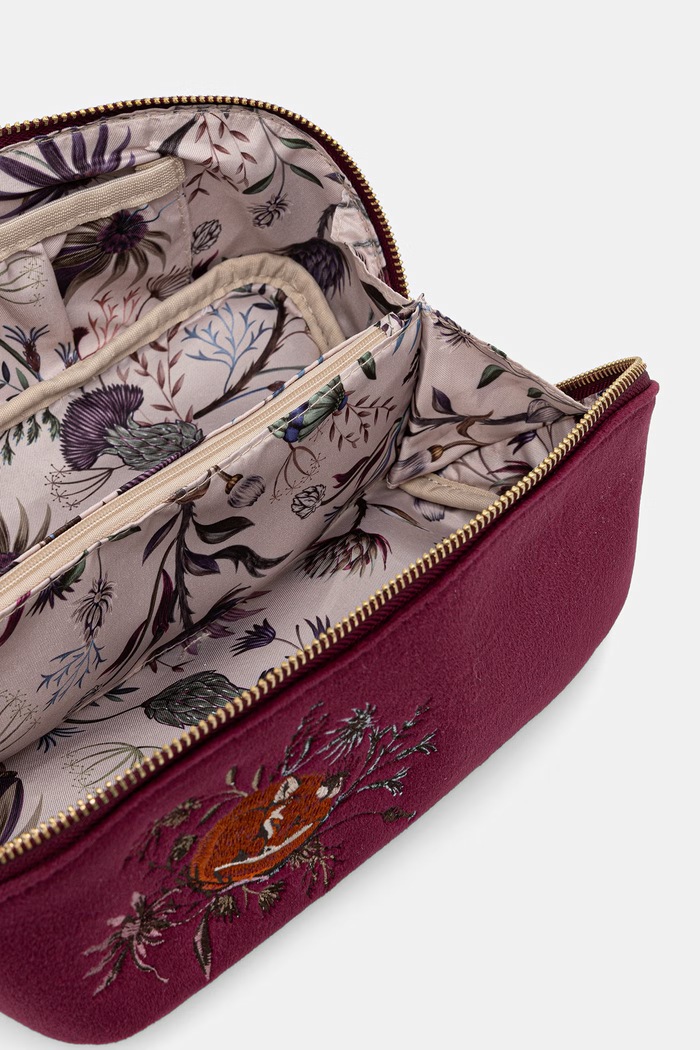 Kosmetyczka z haftami RW26-COU405 bordowy