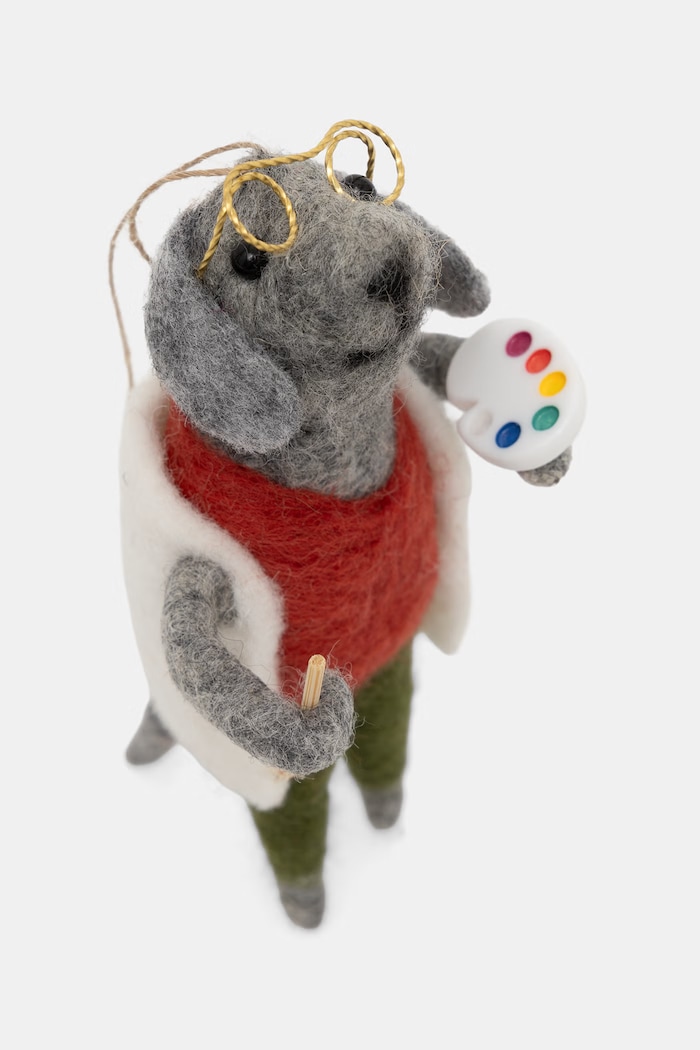 Medicine Ozdoba choinkowa z dodatkiem wełny RW26-DEU849 multicolor RW26