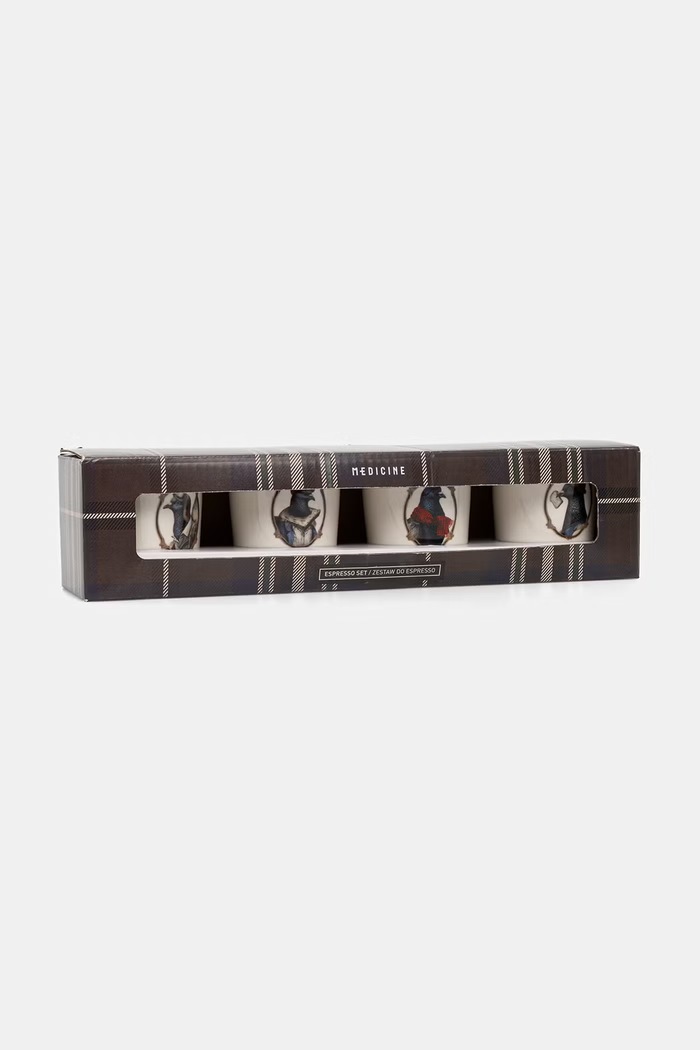 Kuchnia i bar Medicine Zestaw filiżanek do espresso z porcelany RW26-KBU811 biały