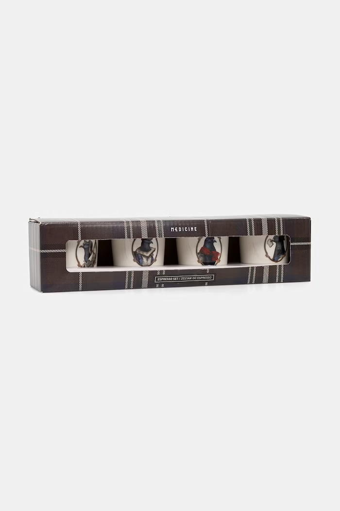 Kuchnia i bar Medicine Zestaw filiżanek do espresso z porcelany RW26-KBU811 biały