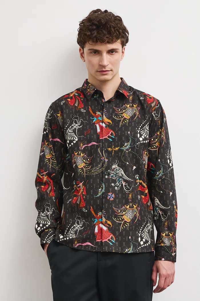 Medicine Koszula męska z lyocellem RW26-KDM851 multicolor RW26