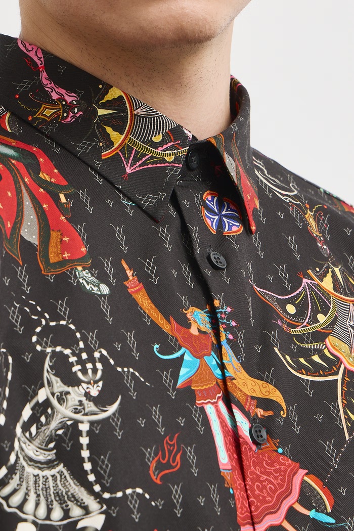 Koszula męska z lyocellem Medicine multicolor RW26-KDM851