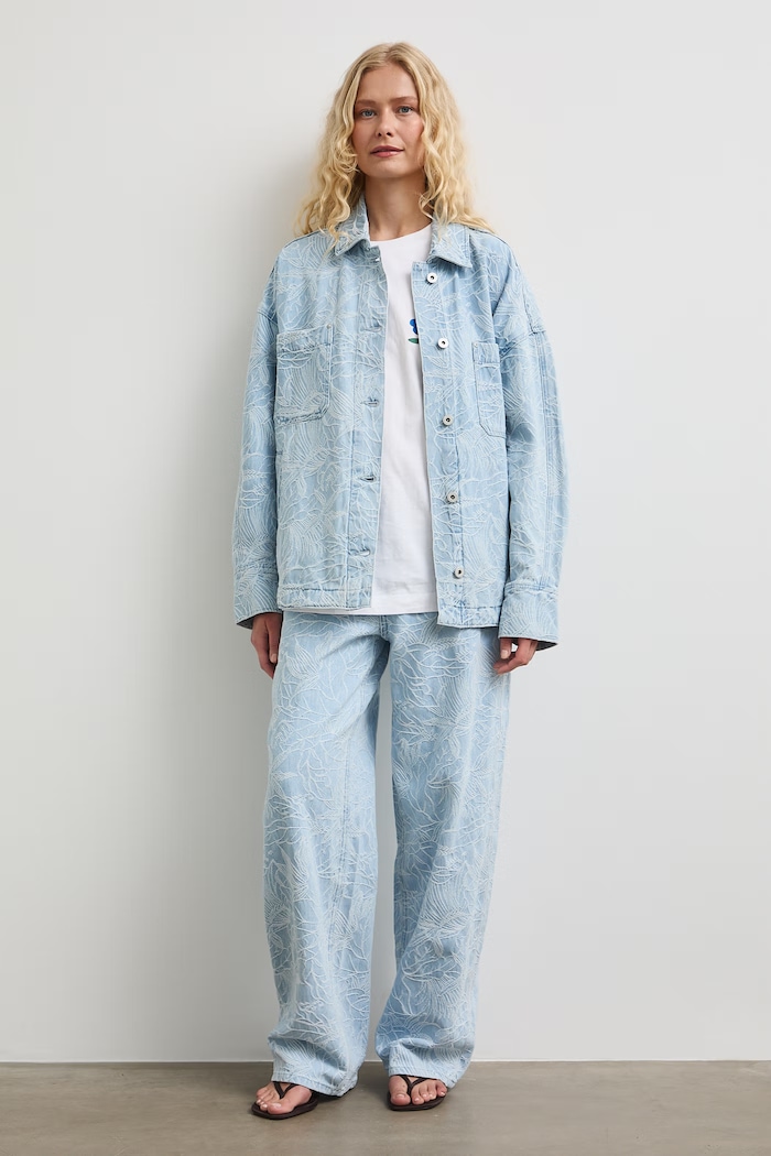 Medicine kurtka oversize damska jeansowa RW26-KUD101 niebieski RW26