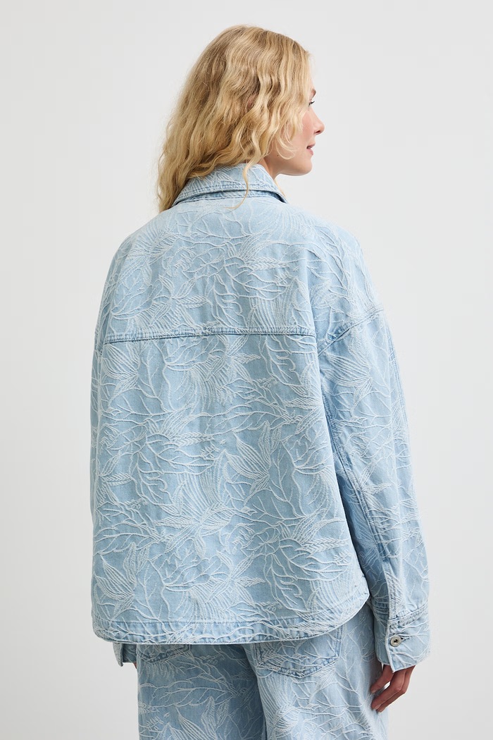 Odzież Medicine kurtka oversize damska jeansowa RW26-KUD101 niebieski