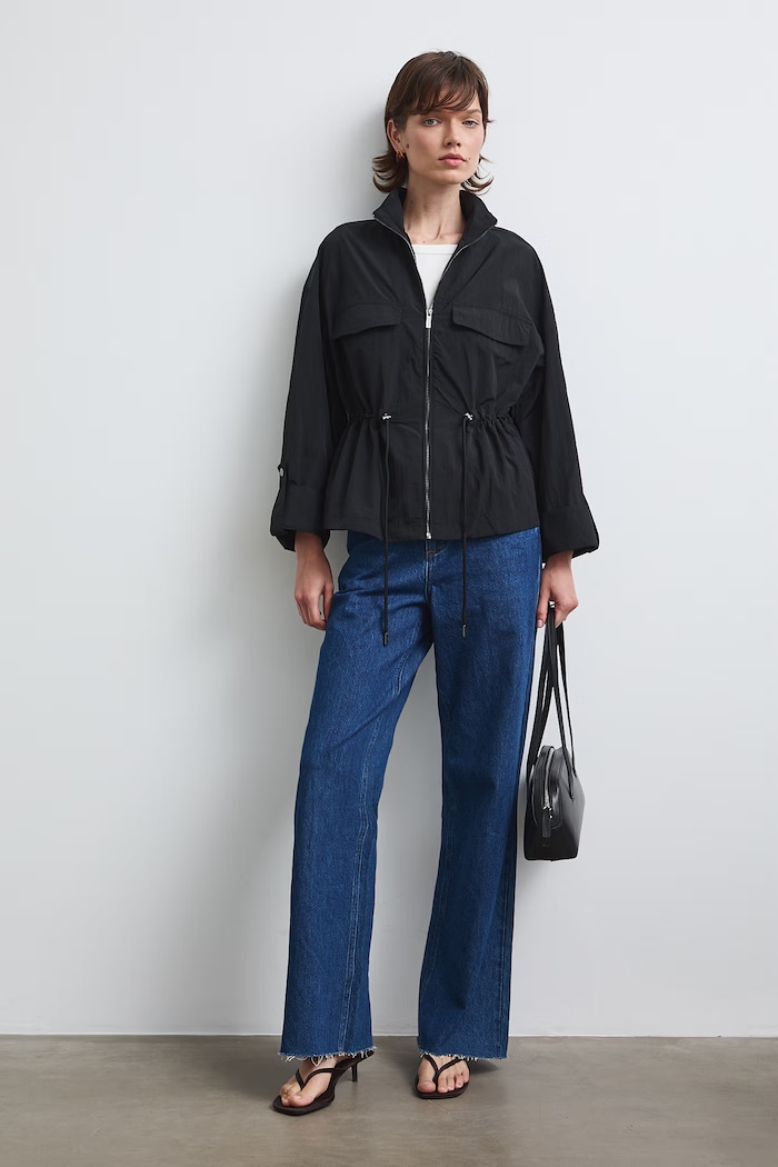 Medicine bunda oversize dámska čierna RW26-KUD102