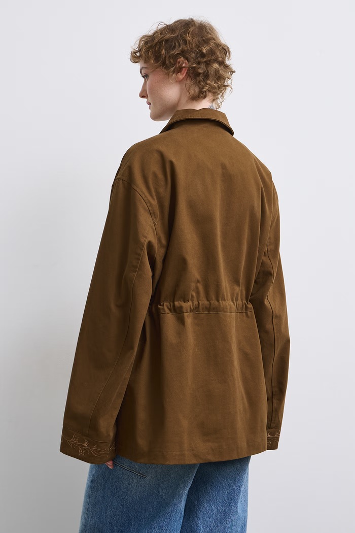 Odzież Medicine Parka damska bawełniana RW26-KUD510 brązowy