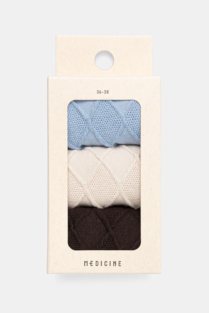 Odzież Medicine Skarpety damskie z bawełną 3-pack RW26-LGD061 multicolor