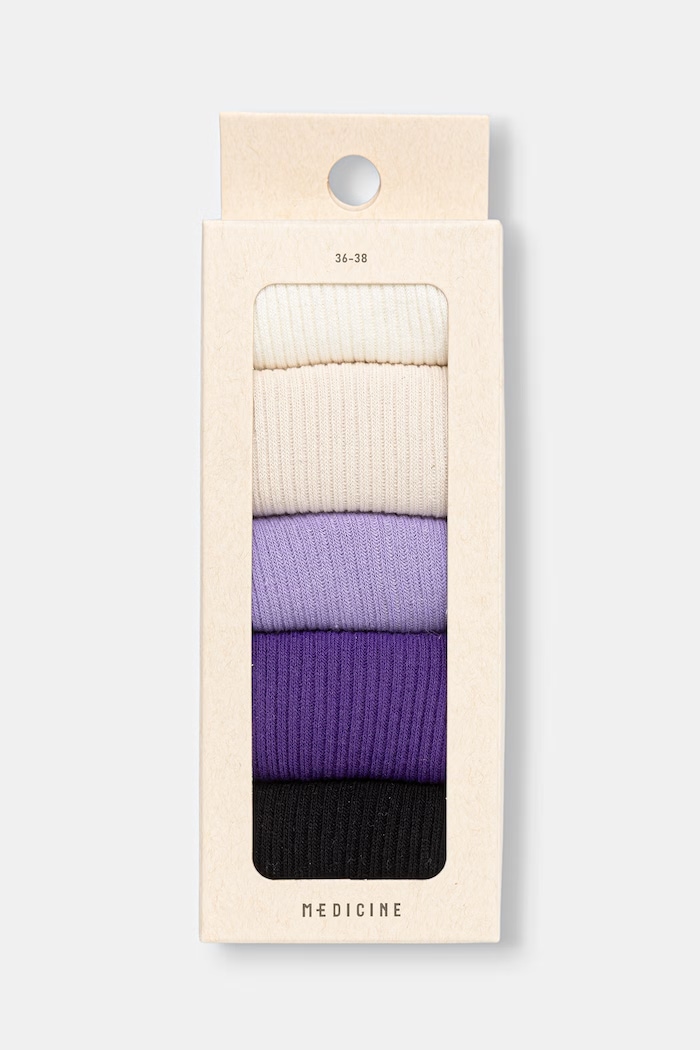 Skarpety damskie bawełniane z elastanem 5-pack Medicine multicolor RW26-LGD072