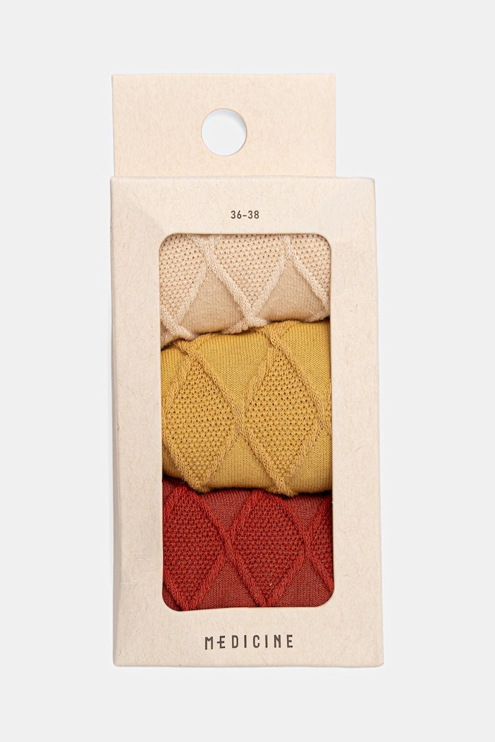 Skarpety damskie z bawełną 3-pack Medicine multicolor RW26-LGD077