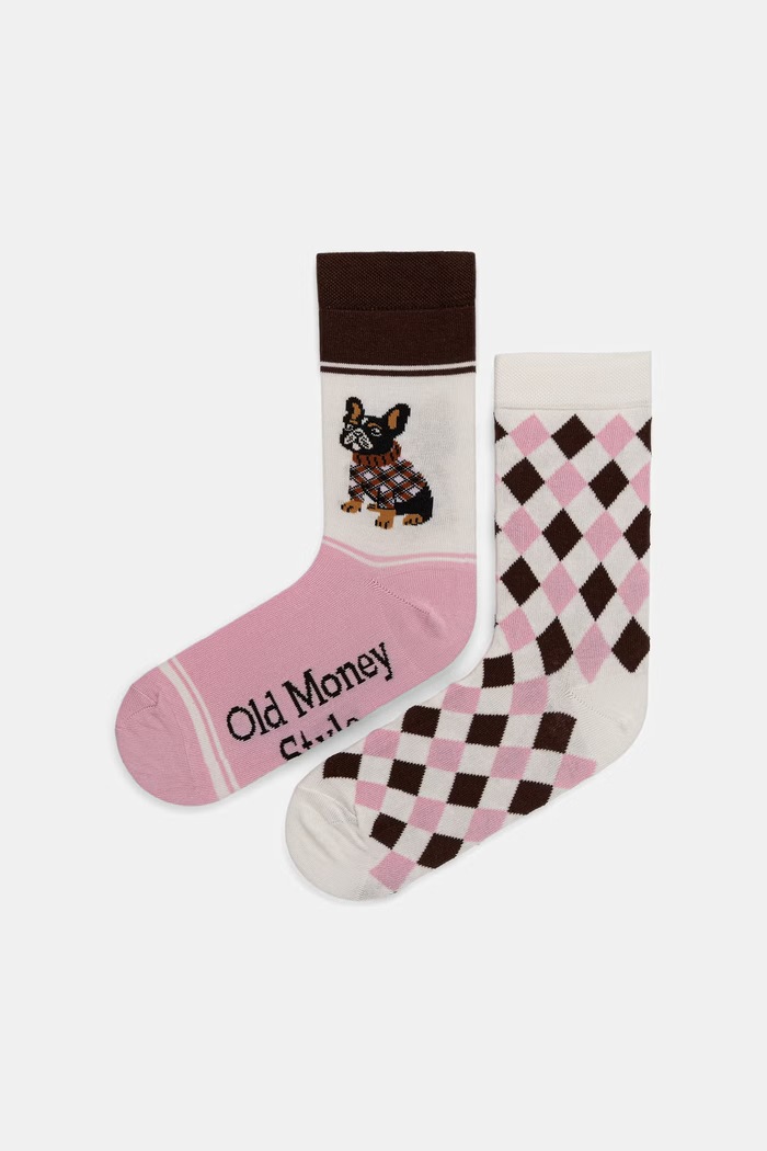 Medicine Skarpety damskie z bawełną 2-pack multicolor RW26-LGD600