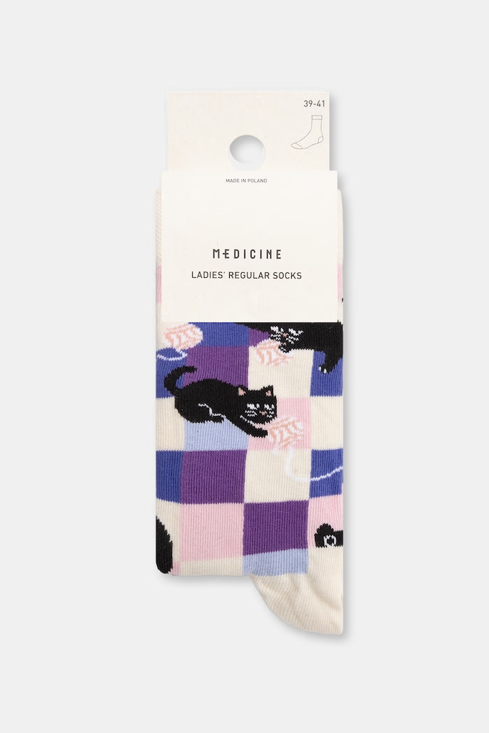 Skarpety damskie z bawełną 2-pack Medicine RW26-LGD716 multicolor