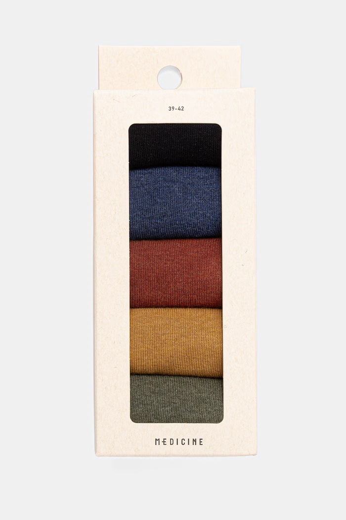 Skarpety 5-pack męskie z bawełną RW26-LGM516 multicolor