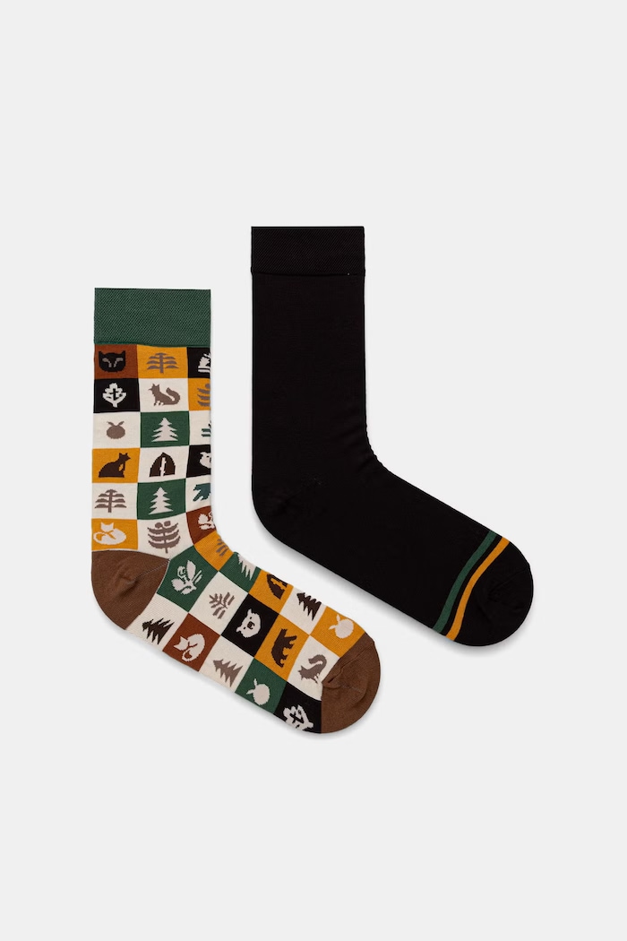 Medicine Skarpety męskie z bawełną 2-pack multicolor RW26-LGM717
