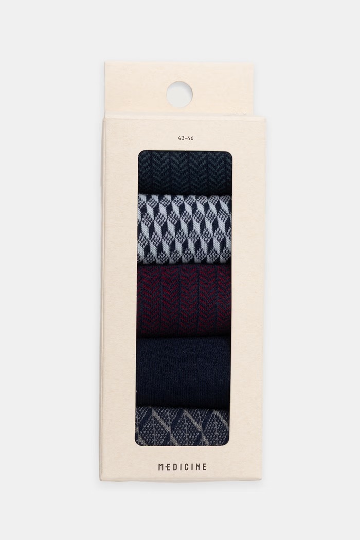 Skarpety męskie z bawełną 5-pack Medicine RW26-LGM903 multicolor