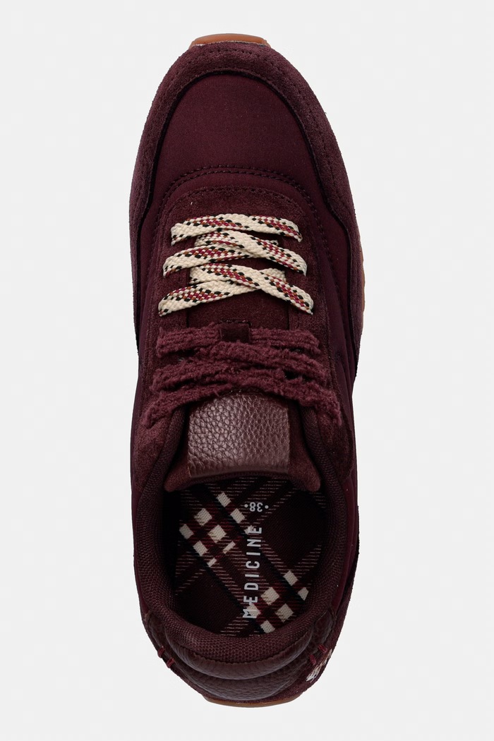 Sneakersy damskie Medicine bordowy RW26-OBD312