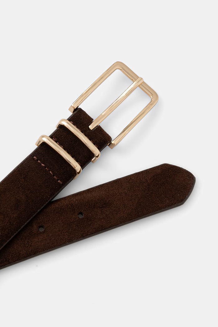 Medicine Pasek damski z imitacji zamszu RW26-PAD901 brązowy RW26