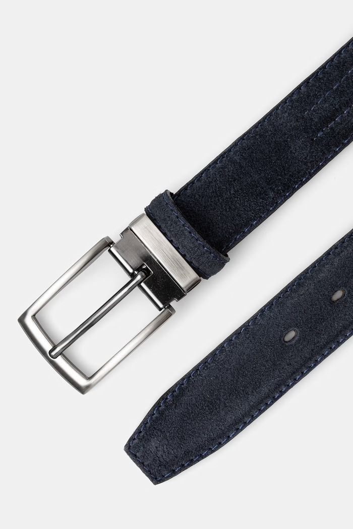 Pasek męski zamszowy RW26-PAM307 granatowy RW26