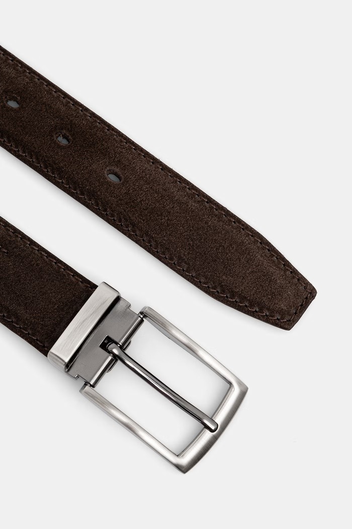 Medicine pasek męski zamszowy RW26-PAM307 brązowy RW26