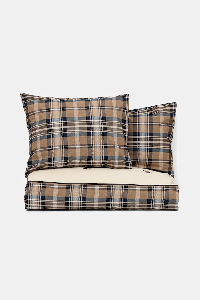 Komplet pościeli z bawełny perkalowej 160 x 200 cm RW26-PCU402 beżowy RW26