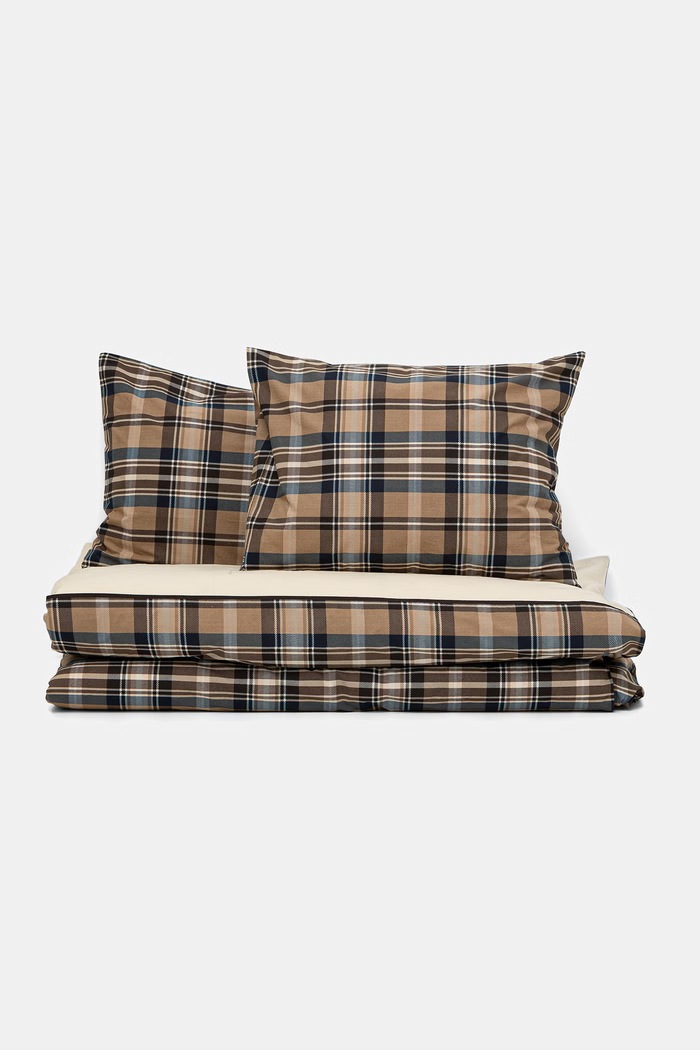 Komplet pościeli z bawełny perkalowej 200 x 200 cm beżowy RW26-PCU403