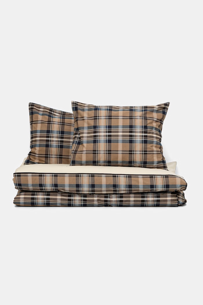 Komplet pościeli z bawełny perkalowej 200 x 200 cm beżowy RW26-PCU403