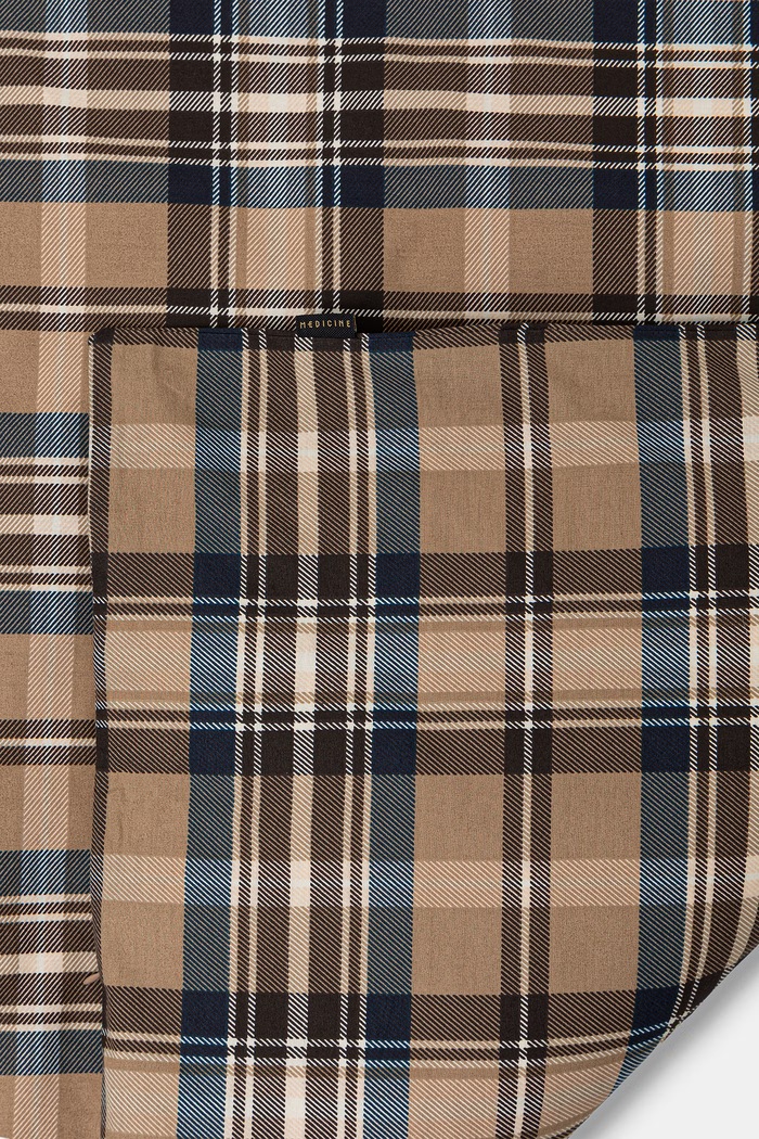 Komplet pościeli z bawełny perkalowej 200 x 200 cm RW26-PCU403 beżowy