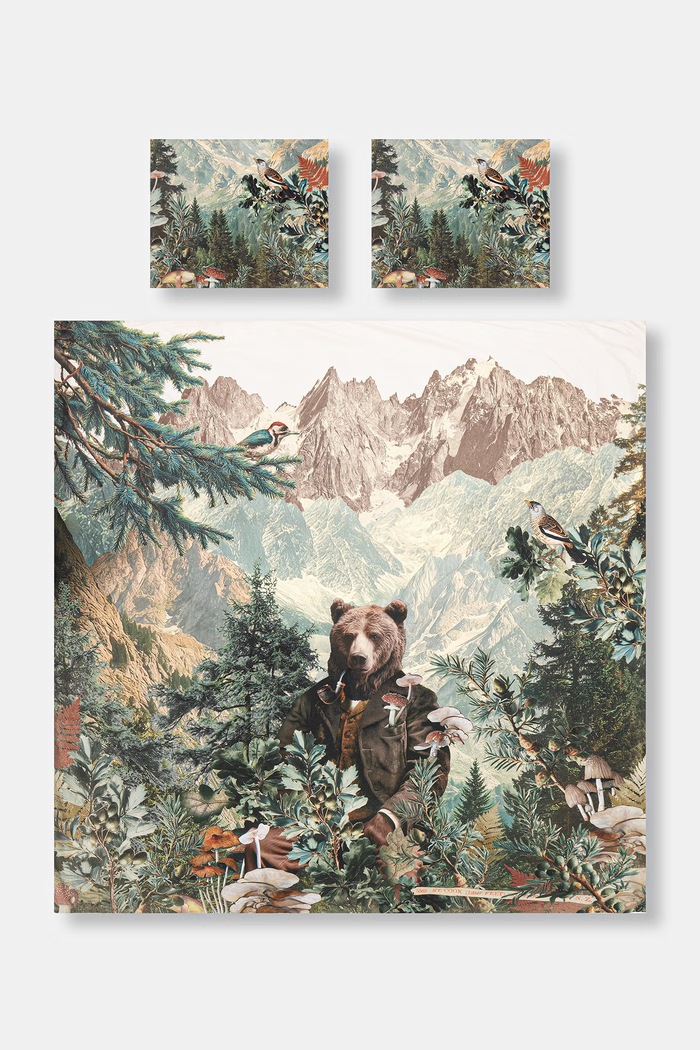 Sada posteľnej bielizne z bavlneného perkálu 200 x 200 cm RW26-PCU805 viacfarebná RW26