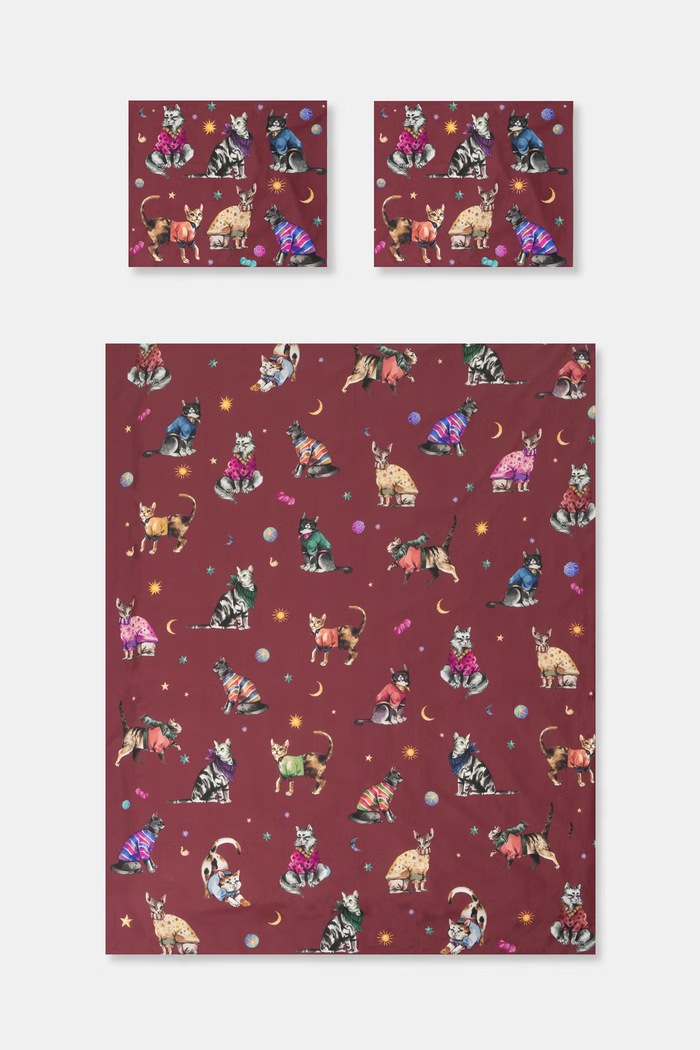 Medicine Komplet pościeli z bawełny perkalowej RW26-PCU808 multicolor RW26