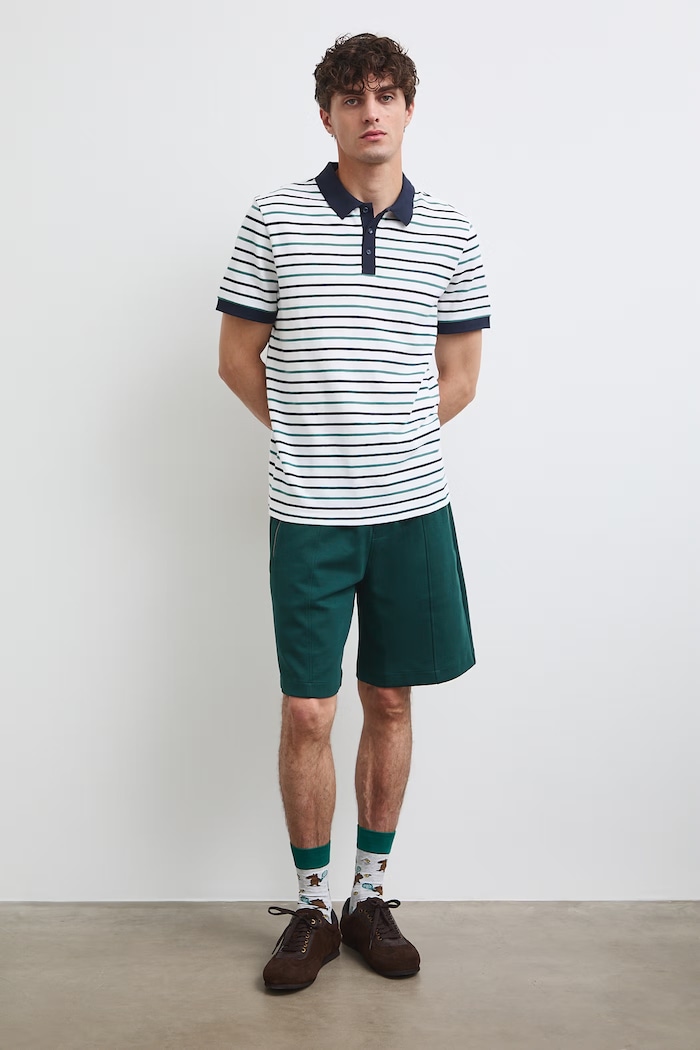 Medicine polo męskie z bawełną multicolor RW26-POM104