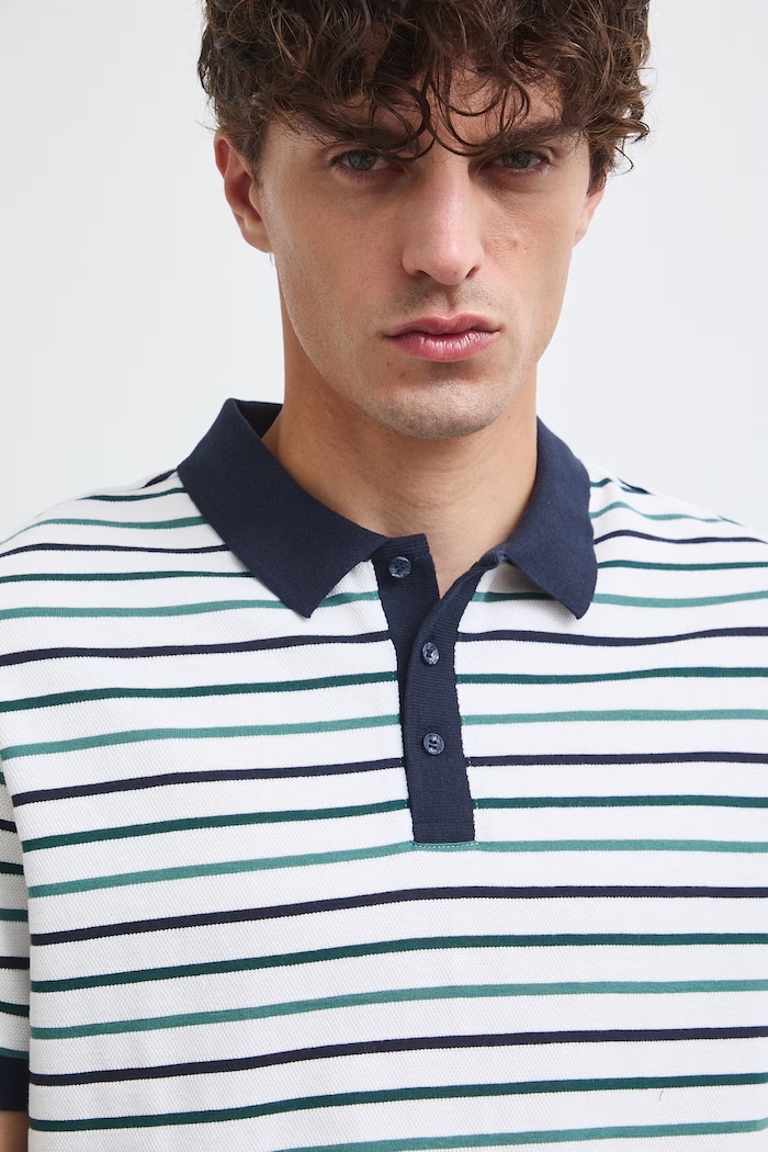 Medicine polo męskie z bawełną multicolor RW26-POM104