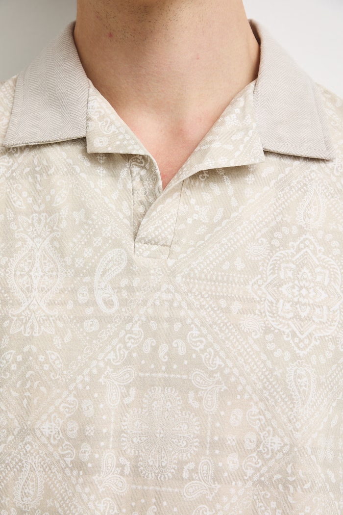 Medicine polo męskie z bawełną RW26-POM303 beżowy