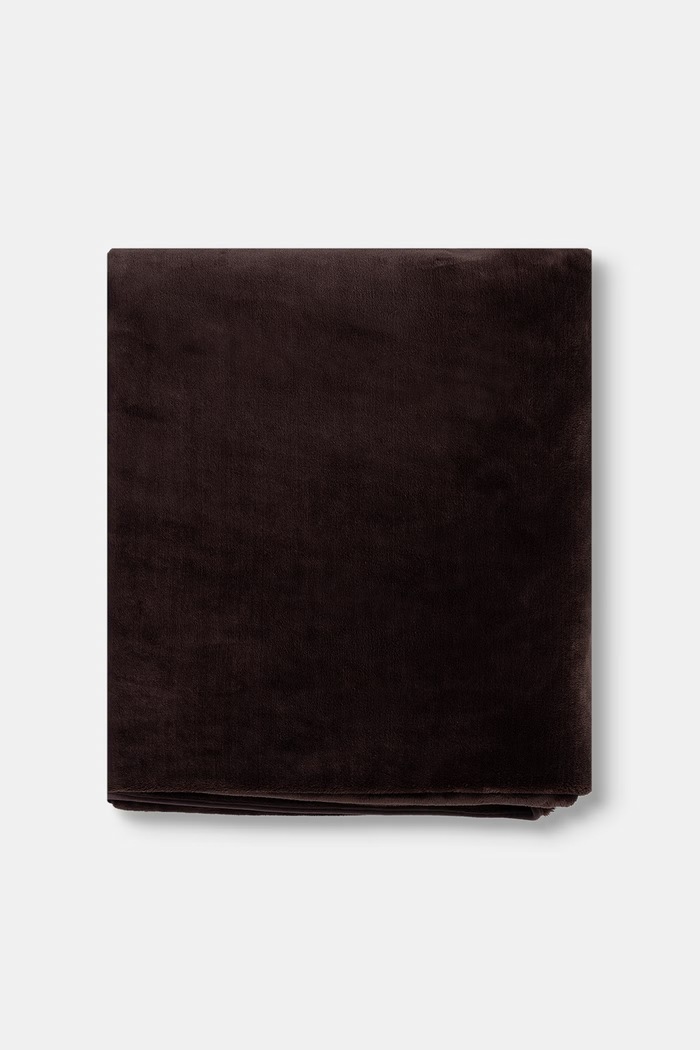 Narzuta z materiału tekstylnego 220 x 240 cm RW26-POU400 brązowy RW26
