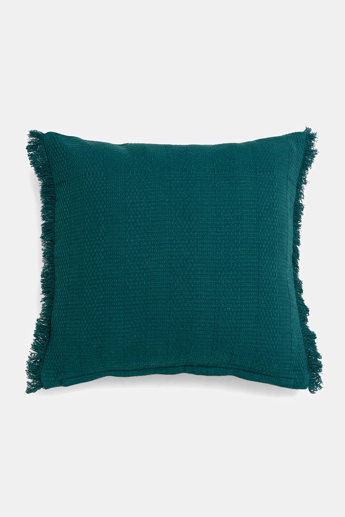 Poszewka na poduszkę dekoracyjna bawełniana 45 x 45 cm turkusowy RW26-PSU419